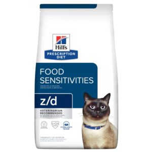 Hill's Prescription Diet z/d Skin/Food Sensitivities Dry Cat Food, Veterinary Diet, 8.5 lb. Bag (Packaging May Vary)