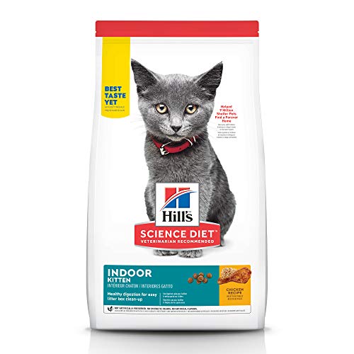 Hill's Science Diet Dry Cat Food, Kitten, Indoor, Chicken Recipe, 3.5 lb Bag